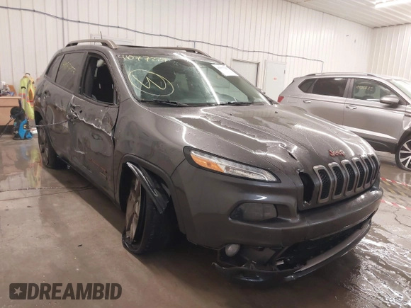 2017 Jeep Cherokee Latitude with VIN 1C4PJLCS9HW510429, listed as a IAAI auction lot 41077227 with 36,797 mi miles and . Bid and sale history available at DreamBid. Image 1.