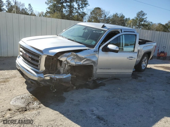 2015 GMC Sierra 1500 SLE with VIN 3GTU2UEC6FG170132, listed as a Copart auction lot 86053004 with 102,096 mi miles and Salvage Title. Bid and sale history available at carsss.com. Image 1.