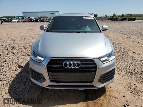 2018 Audi Q3 Premium with VIN WA1ECCFS0JR004256, listed as a Copart auction lot 56906885 with 66,581 mi miles and Salvage title. Bid and sale history available at DreamBid. Image 5.