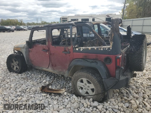 2013 Jeep Wrangler Unlimited Sport RHD with VIN 1C4BJWKGXDL507382, listed as a Copart auction lot 74487744 with Not provided miles and Non repairable. Bid and sale history available at DreamBid. Image 2.