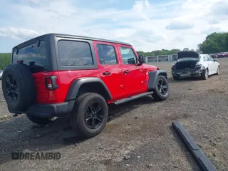 2020 Jeep Wrangler Unlimited Freedom with VIN 1C4HJXDG5LW282721, listed as a IAAI auction lot 42268956 with 47,245 mi miles and . Bid and sale history available at DreamBid. Image 4.