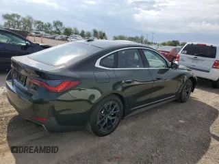 2024 BMW i4 xDrive40 with VIN WBY83FB09RFS98101, listed as a Copart auction lot 54345574 with 209 mi miles and Salvage Title. Bid and sale history available at carsss.com. Image 3.