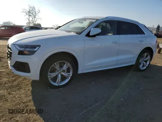 2019 Audi Q8 Premium with VIN WA1AVAF16KD021615, listed as a Copart auction lot 41811225 with 52,030 mi miles and Salvage Title. Bid and sale history available at carsss.com. Image 1.