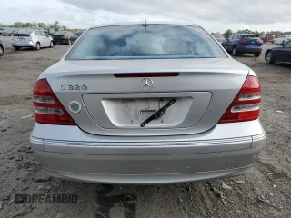 2001 Mercedes-Benz C 320 with VIN WDBRF64J81F045177, listed as a Copart auction lot 71381124 with 93,983 mi miles and Salvage Title. Bid and sale history available at DreamBid. Image 6.