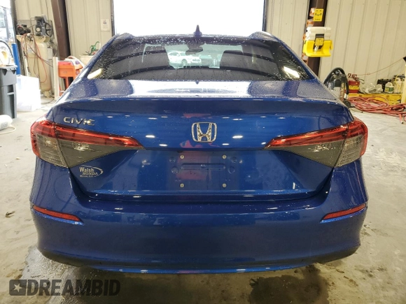 2023 Honda Civic Sedan EX with VIN 2HGFE1F70PH302031, listed as a Copart auction lot 42675975 with 36,062 mi miles and Salvage Title. Bid and sale history available at carsss.com. Image 6.