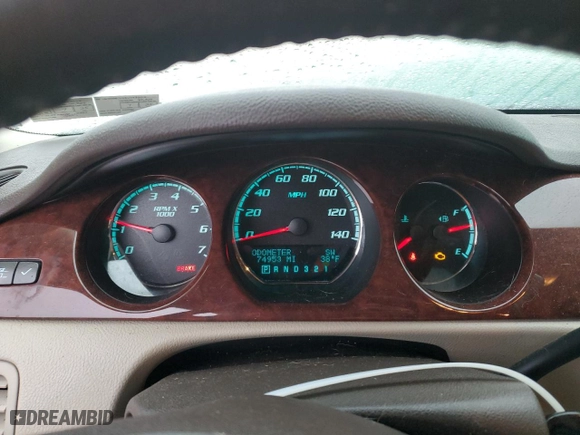 2009 Buick Lucerne CXL with VIN 1G4HD571X9U148662, listed as a Copart auction lot 43030945 with 74,953 mi miles and Salvage Title. Bid and sale history available at carsss.com. Image 9.