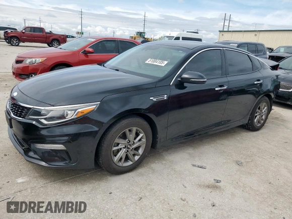 2019 Kia Optima LX with VIN 5XXGT4L3XKG307325, listed as a Copart auction lot 51004105 with 141,259 mi miles and Salvage Title. Bid and sale history available at DreamBid. Image 1.