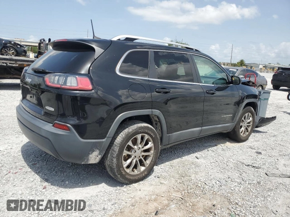 2019 Jeep Cherokee Latitude Plus z VIN 1C4PJMLB4KD162564, wystawiony jako Copart lot #60292615 z przebiegiem 61 167 mil mil oraz Szkoda całkowita • Salvage title. Historia ofert i sprzedaży dostępna na DreamBid. Obrazek 3.