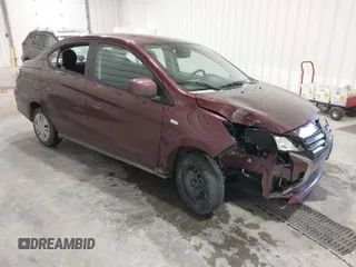 2024 Mitsubishi Mirage G4 ES with VIN ML32FUFJ8RHF08445, listed as a IAAI auction lot 41528287 with 11,259 mi miles. Bid and sale history available at carsss.com. Image 1.