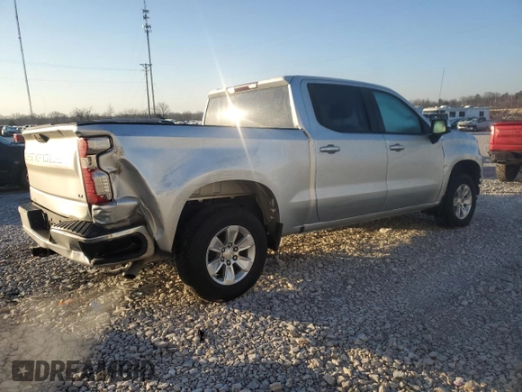 2021 Chevrolet Silverado 1500 LT with VIN 3GCUYDETXMG390420, listed as a Copart auction lot 42578225 with 30,745 mi miles and Non Repairable. Bid and sale history available at carsss.com. Image 3.