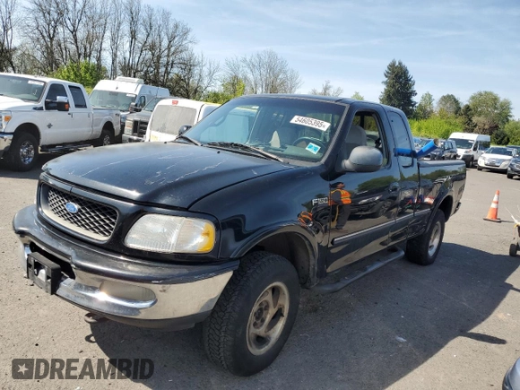 1997 Ford F-150 XL with VIN 1FTDX1863VKB12606, listed as a Copart auction lot 54605395 with 216,970 mi miles and Clean Title. Bid and sale history available at carsss.com. Image 1.