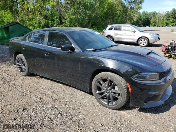 2022 Dodge Charger GT with VIN 2C3CDXMG8NH265158, listed as a Copart auction lot 61879324 with 41,829 mi miles and Salvage Title. Bid and sale history available at carsss.com. Image 4.