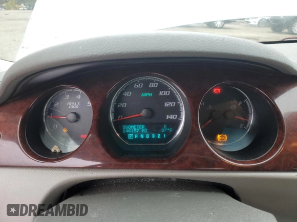 2009 Buick Lucerne CXL-4 with VIN 1G4HD57129U107443, listed as a Copart auction lot 46073045 with 146,157 mi miles and Salvage Title. Bid and sale history available at carsss.com. Image 9.