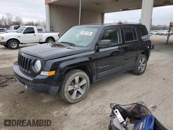 2017 Jeep Patriot High Altitude with VIN 1C4NJPFA2HD161904, listed as a Copart auction lot 50411585 with 64,556 mi miles and Non repairable. Bid and sale history available at DreamBid. Image 1.