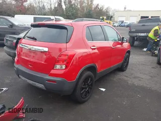 2015 Chevrolet Trax LTZ with VIN 3GNCJTSB4FL238317, listed as a IAAI auction lot 41354507 with 123,954 mi miles. Bid and sale history available at carsss.com. Image 4.