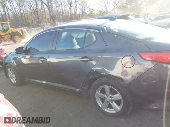 2015 Kia Optima LX with VIN KNAGM4A76F5624013, listed as a IAAI auction lot 41887296 with 224,720 mi miles. Bid and sale history available at carsss.com. Image 14.