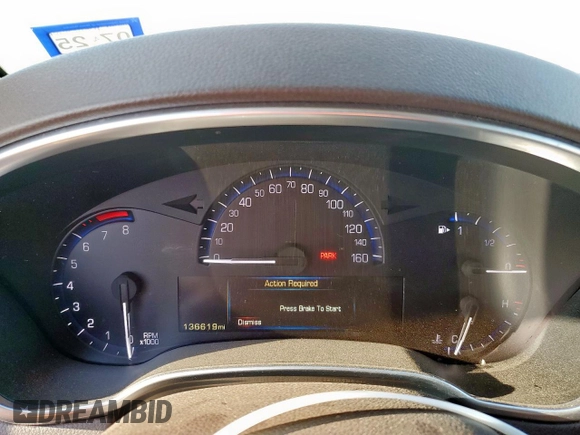 2016 Cadillac SRX Performance Collection with VIN 3GYFNCE37GS573748, listed as a Copart auction lot 66300135 with 136,619 mi miles and Salvage title. Bid and sale history available at DreamBid. Image 9.