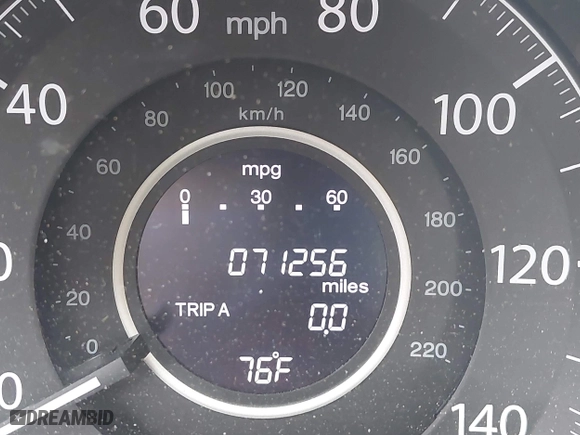 2013 Honda CR-V LX with VIN 2HKRM4H30DH647346, listed as a IAAI auction lot 42082896 with 71,256 mi miles. Bid and sale history available at carsss.com. Image 16.