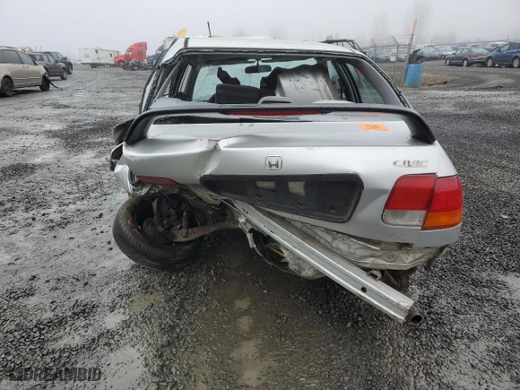 1996 Honda Civic LX "O" w/Air with VIN 1HGEJ6677TL017344, listed as a Copart auction lot 82582494 with 202,514 mi miles and Salvage Title. Bid and sale history available at carsss.com. Image 6.