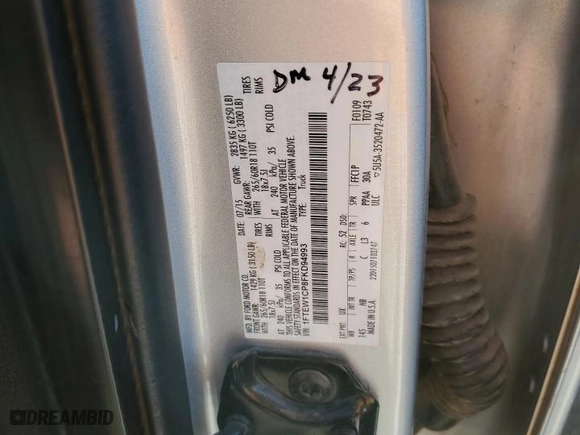 2015 Ford F-150 XL with VIN 1FTEW1CP8FKD94993, listed as a Copart auction lot 43056075 with 139,796 mi miles and Salvage Title. Bid and sale history available at carsss.com. Image 14.