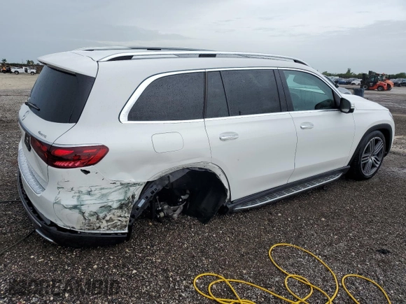 2025 Mercedes-Benz GLS 450 с VIN 4JGFF5KE3SB367041, выставлен на аукционе Copart как лот 59381255 с пробегом 6 996 миль миль и Чистый • Clean title. История ставок и продаж доступна на DreamBid. Изображение 3.