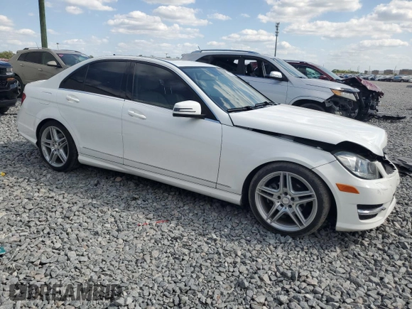 2013 Mercedes-Benz C-Class C 250 Sport with VIN WDDGF4HB7DR268691, listed as a Copart auction lot 53877245 with 69,486 mi miles and Non Repairable. Bid and sale history available at carsss.com. Image 4.