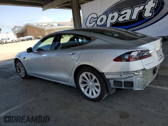 2016 Tesla Model S 90D with VIN 5YJSA1E24GF178298, listed as a Copart auction lot 52799545 with 112,391 mi miles and Salvage Title. Bid and sale history available at DreamBid. Image 2.