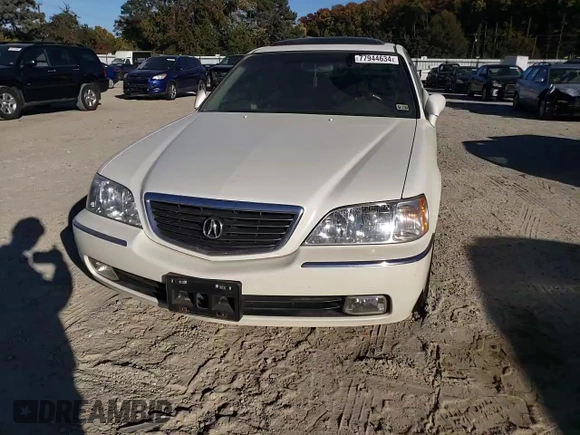 2000 Acura RL with VIN JH4KA9657YC004956, listed as a Copart auction lot 77944634 with 0 mi miles and Salvage Title. Bid and sale history available at carsss.com. Image 11.