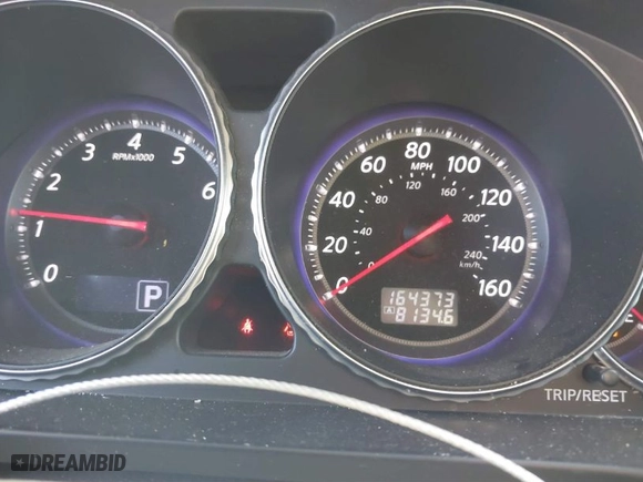 2008 Infiniti M35 with VIN JNKAY01E88M604695, listed as a IAAI auction lot 41278406 with 164,373 mi miles. Bid and sale history available at carsss.com. Image 7.