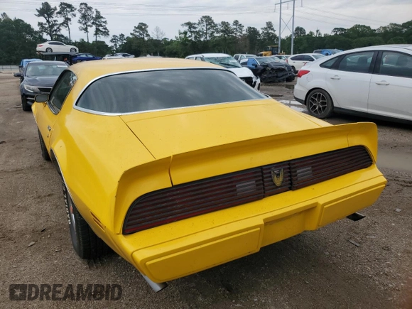 1981 Pontiac Firebird with VIN 1G2AT87S8BL140529, listed as a Copart auction lot 57791265 with Not provided miles and Salvage title. Bid and sale history available at DreamBid. Image 6.