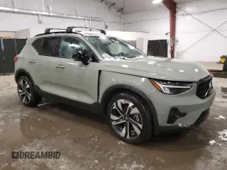 2023 Volvo XC40 Plus Dark Theme with VIN YV4L12UW2P2024297, listed as a Copart auction lot 44742735 with 15,666 mi miles and Salvage title. Bid and sale history available at DreamBid. Image 4.