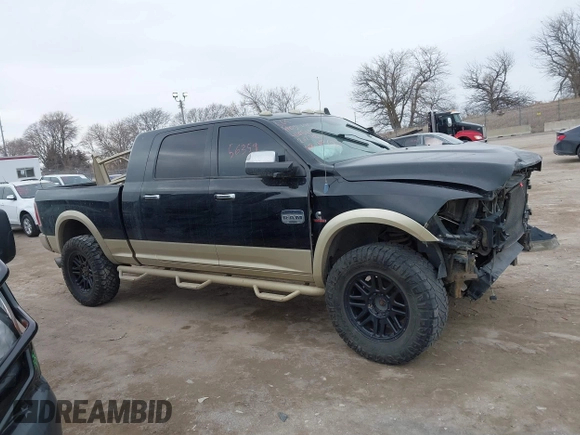 2013 Ram 2500 Longhorn with VIN 3C6UR5PL8DG535266, listed as a IAAI auction lot 41656359 with 202,487 mi miles and . Bid and sale history available at DreamBid. Image 14.