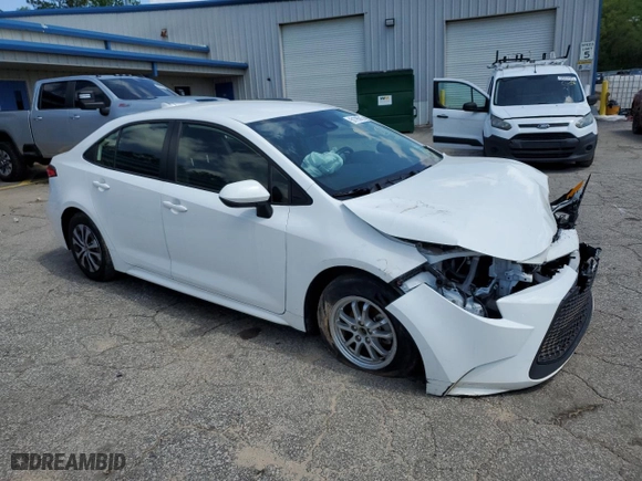 2022 Toyota Corolla Hybrid LE with VIN JTDEAMDE6N3000204, listed as a Copart auction lot 51795915 with 43,115 mi miles and Salvage Title. Bid and sale history available at carsss.com. Image 4.