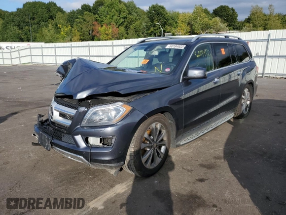 2015 Mercedes-Benz GL-Class GL 450 with VIN 4JGDF6EE6FA524257, listed as a Copart auction lot 60184922 with Not Provided miles. Bid and sale history available at carsss.com. Image 2.