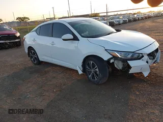 2021 Nissan Sentra SV with VIN 3N1AB8CVXMY265401, listed as a IAAI auction lot 41973734 with 58,040 mi miles and . Bid and sale history available at DreamBid. Image 1.