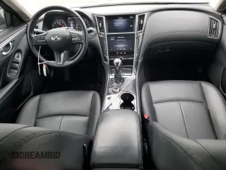 2020 Infiniti Q50 Luxe with VIN JN1EV7AP3LM203721, listed as a Copart auction lot 59380005 with 104,217 mi miles and Salvage title. Bid and sale history available at DreamBid. Image 8.