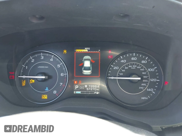 2022 Subaru Impreza Premium z VIN 4S3GKAV6XN3603622, wystawiony jako IAAI lot #41896417 z przebiegiem 57 270 mil mil oraz . Historia ofert i sprzedaży dostępna na DreamBid. Obrazek 7.
