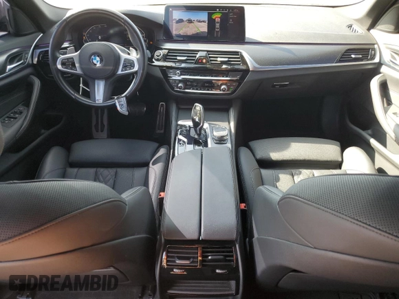 2021 BMW 5 Series 530e with VIN WBA13AG07MCH13196, listed as a Copart auction lot 71261874 with 23,609 mi miles and Salvage Title. Bid and sale history available at carsss.com. Image 8.