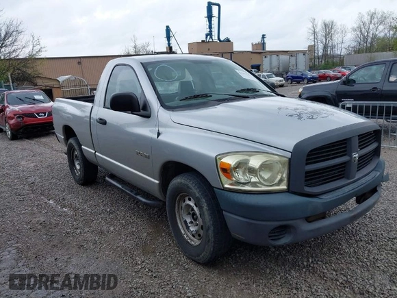 2008 Dodge 1500 ST with VIN 1D7HA16K38J208240, listed as a IAAI auction lot 41917101 with 124,546 mi miles and . Bid and sale history available at DreamBid. Image 1.