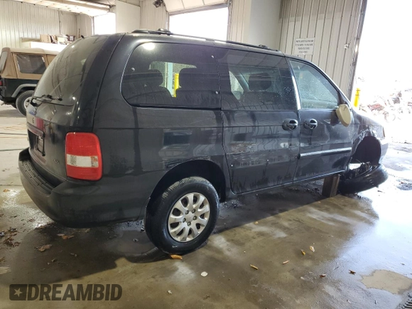 2005 Kia Sedona LX with VIN KNDUP131356663462, listed as a Copart auction lot 78037404 with 131,793 mi miles and Salvage Title. Bid and sale history available at carsss.com. Image 3.