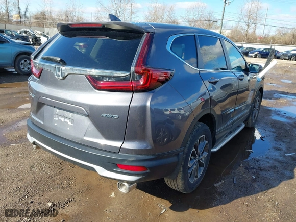 2020 Honda CR-V EX-L with VIN 2HKRW2H87LH611467, listed as a IAAI auction lot 41809547 with 54,744 mi miles. Bid and sale history available at carsss.com. Image 4.