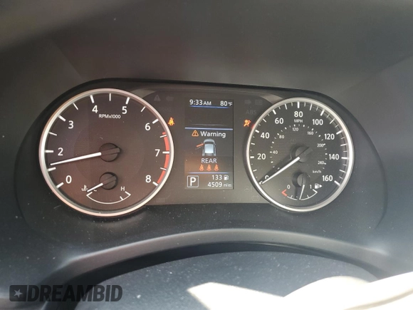 2024 Nissan Sentra S with VIN 3N1AB8BVXRY324049, listed as a Copart auction lot 59855955 with 4,509 mi miles and Salvage title. Bid and sale history available at DreamBid. Image 9.