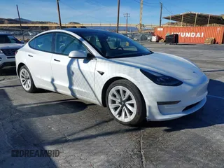 2023 Tesla Model 3 with VIN 5YJ3E1EAXPF486639, listed as a IAAI auction lot 41387797 with 18,603 mi miles. Bid and sale history available at carsss.com. Image 1.