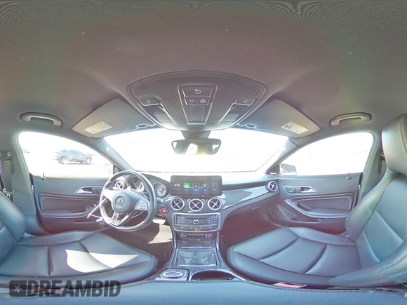 2015 Mercedes-Benz CLA 250 with VIN WDDSJ4EB7FN180683, listed as a Copart auction lot 54276095 with 58,728 mi miles and Salvage Title. Bid and sale history available at DreamBid. Image 14.
