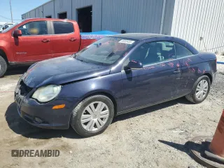 2008 Volkswagen Eos Turbo with VIN WVWBA71F38V030318, listed as a Copart auction lot 53055455 with 143,080 mi miles and Salvage Title. Bid and sale history available at DreamBid. Image 1.
