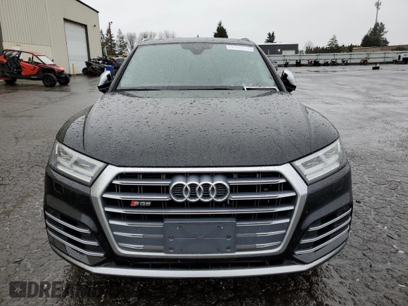 2018 Audi SQ5 Premium Plus with VIN WA1A4AFY9J2133075, listed as a Copart auction lot 48996535 with 0 mi miles and Salvage Title. Bid and sale history available at carsss.com. Image 5.