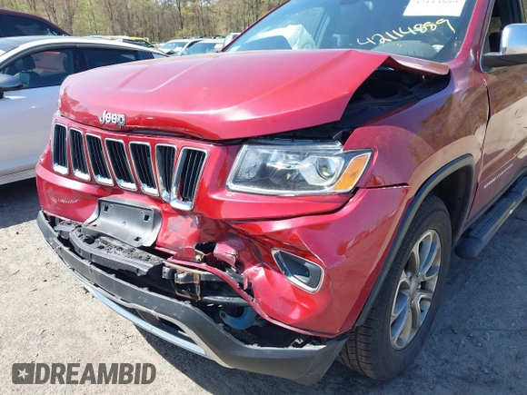 2014 Jeep Grand Cherokee Limited with VIN 1C4RJFBG7EC483316, listed as a IAAI auction lot 42114889 with 106,409 mi miles and . Bid and sale history available at DreamBid. Image 6.