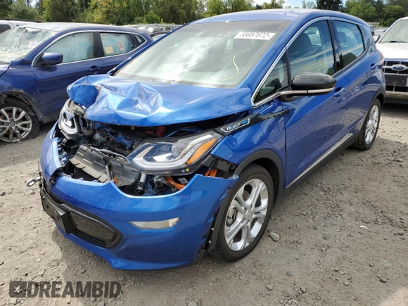 2020 Chevrolet Bolt EV LT with VIN 1G1FY6S05L4145205, listed as a Copart auction lot 58687672 with 20,742 mi miles. Bid and sale history available at carsss.com. Image 2.