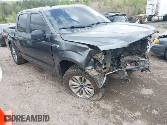 2018 Ford F-150 XL with VIN 1FTEW1CP2JFB50192, listed as a IAAI auction lot 41946675 with 154,934 mi miles. Bid and sale history available at carsss.com. Image 1.
