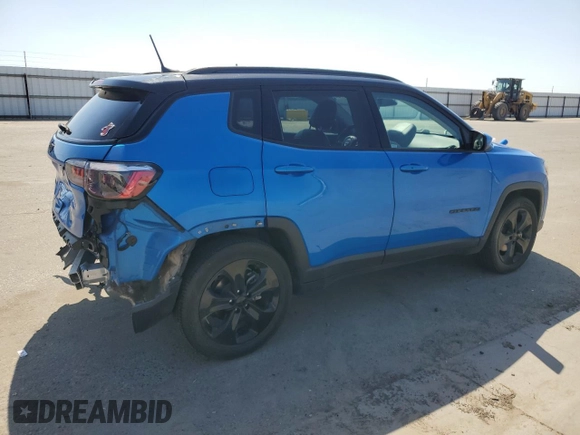 2020 Jeep Compass Latitude with VIN 3C4NJCBB4LT229808, listed as a Copart auction lot 55674375 with 48,892 mi miles and Salvage title. Bid and sale history available at DreamBid. Image 3.